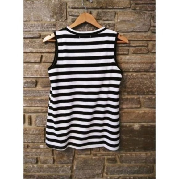 BERRYOU Women's Sleeveless Stripe Pocket Tank NWT‎ S - Picture 4 of 8
